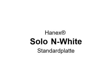 12 mm Hanex Mineralwerkstoffplatte Solo N-White/D-White Plattengröße 3680x760x12mm