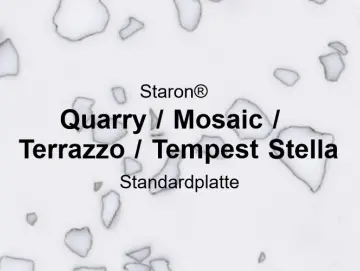 12 mm Staronplatte Quarry / Mosaic / Terrazzo / Tempest Stalla Plattengröße 3680x760x12mm