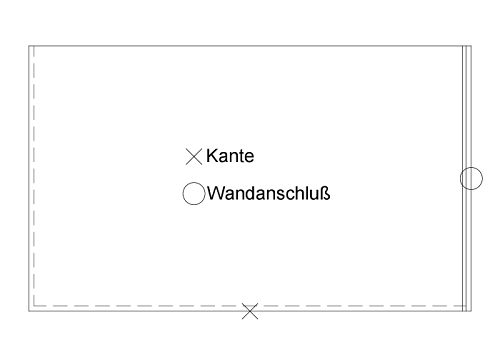 Staron Arbeitsplatte PG A Solid I mit Sonderkante