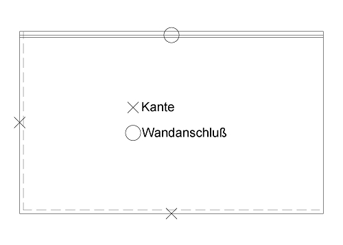 Staron Arbeitsplatte PG A Solid I mit Sonderkante