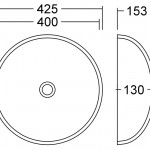 AWR 40 G Premiere Waschbecken Unterbau D 400 mm