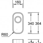 Combi R16 G Premiere Spülbecken Unterbau 160x340 mm