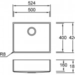Combi E50 E Quarry / Mosaic / Terrazzo / Tempest Stella Spülbecken Unterbau 500x400 mm