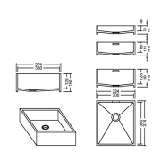 AWE 30_35 Aspen PG D Waschbecken Auf-und Unterbau