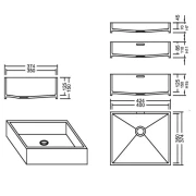 AWE 40_35 Aspen PG D Waschbecken Auf-und Unterbau