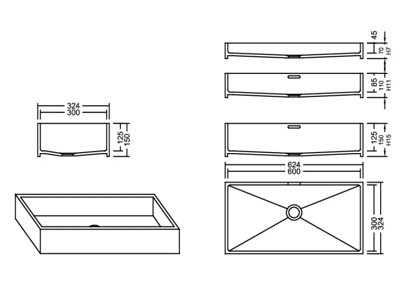 AWE 60_30 Aspen PG D Waschbecken Auf-und Unterbau