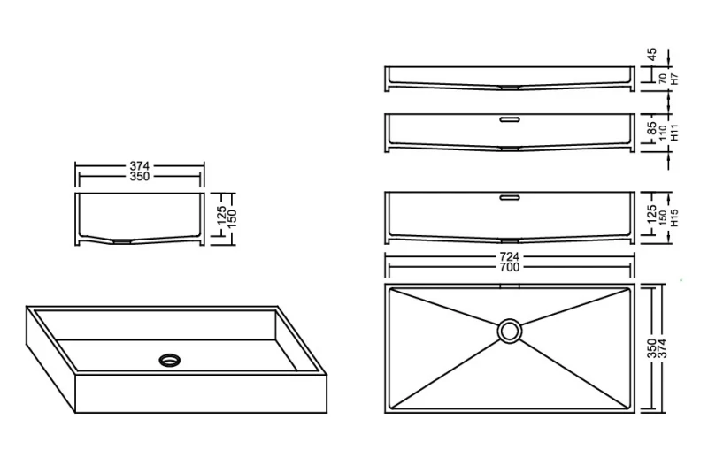 AWE 70_35 Aspen PG D Waschbecken Auf-und Unterbau