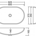 AWL 60 F Supreme Waschbecken Unterbau 600x350 mm