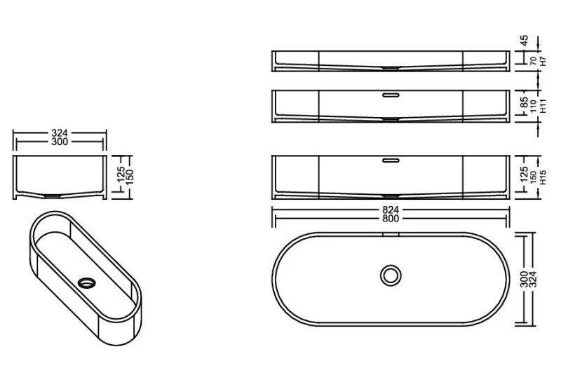 AWL 80_30 Aspen PG D Waschbecken Auf-und Unterbau