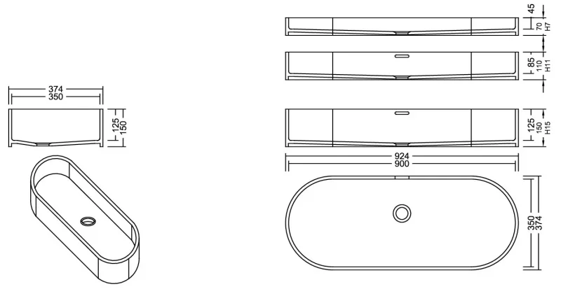 AWL 90_35 Aspen PG D Waschbecken Auf-und Unterbau