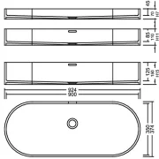 AWL 90_35 Tempest PG F Waschbecken Auf-und Unterbau