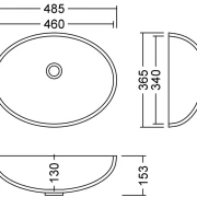 AWO 46 C Magic Waschbecken Unterbau 460x340 mm